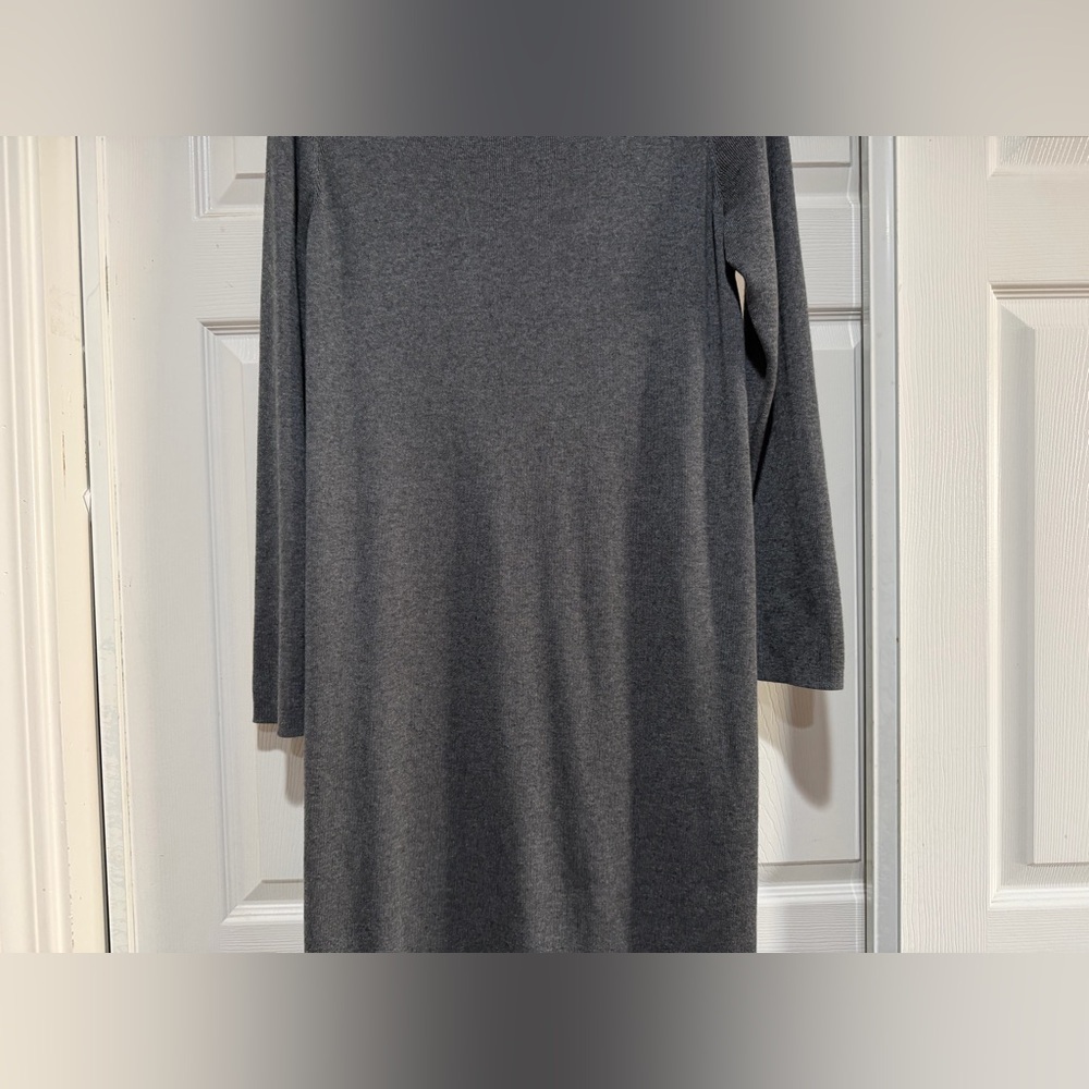 Eileen‎ Fisher Merino Wool Minimalist Sweater Dress Asymmetrical Hem XL - Picture 9 of 11